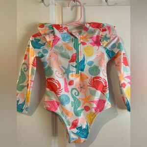 Wonder Nation Sea Life Rashguard swimsuit. Old Navy Leopard Bundle Sz 18mo